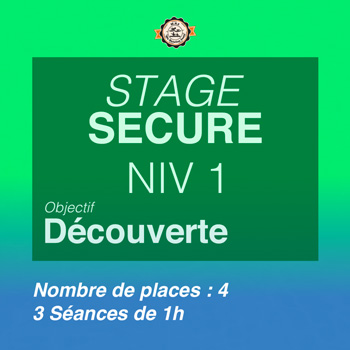 Stage Sécure Niveau 1 Objectif : Découverte
